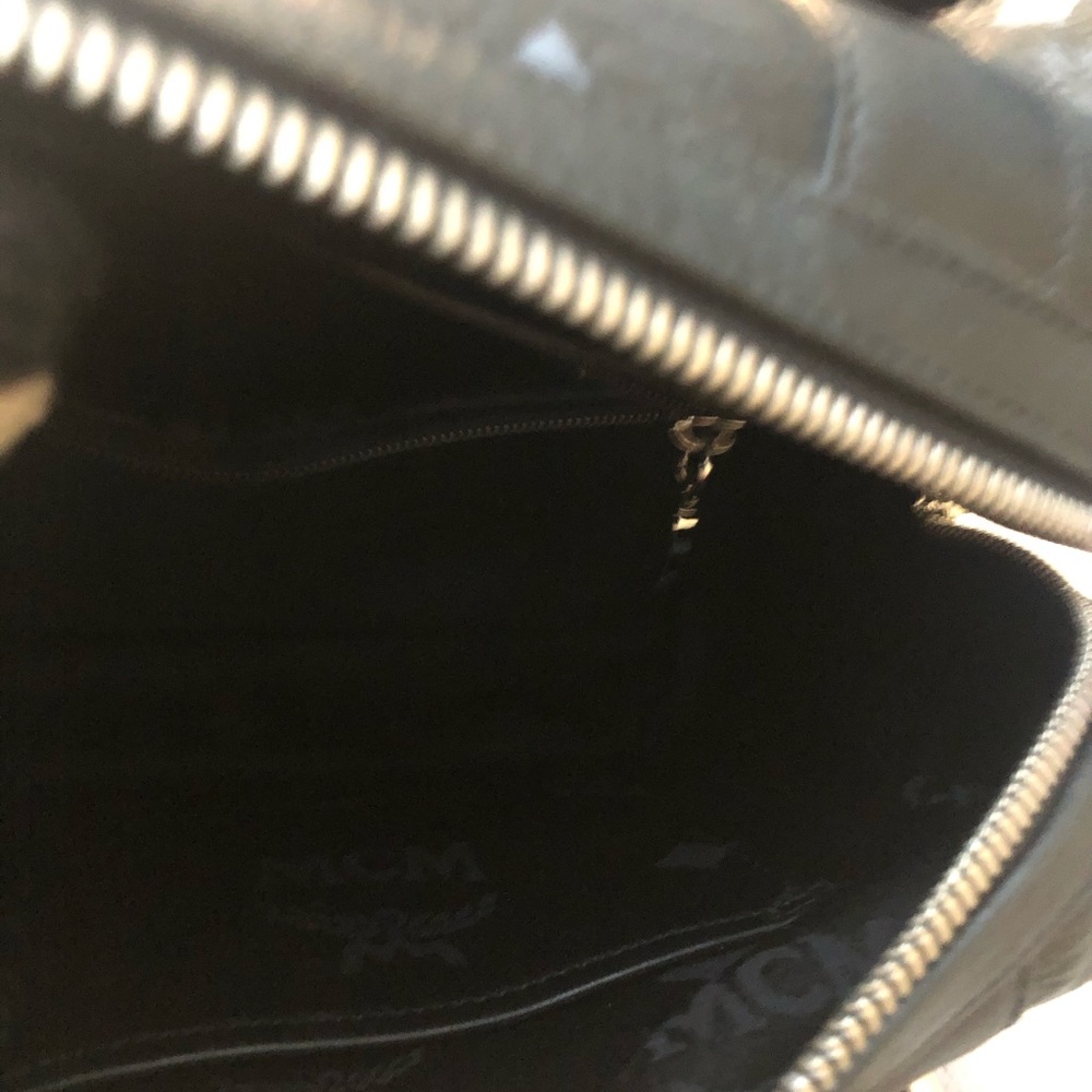 Authentic MCM Boston Bag with bag charm - Picture 6 of 16